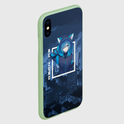 Чехол для iPhone XS Max матовый Рем с ушками, Re: Zero. Жизнь с нуля в альтернативном мире - фото 2