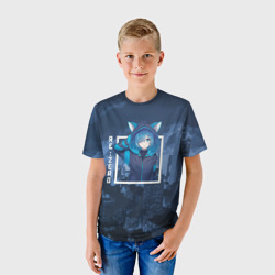 Детская футболка 3D Рем с ушками, Re: Zero. Жизнь с нуля в альтернативном мире - фото 2