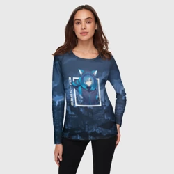 Женский лонгслив 3D Рем с ушками, Re: Zero. Жизнь с нуля в альтернативном мире - фото 2