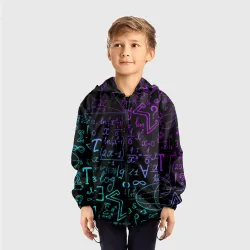 Детская ветровка 3D Неоновые формулы neon formulas - фото 2