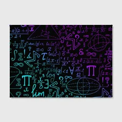 Холст прямоугольный Неоновые формулы neon formulas - фото 2