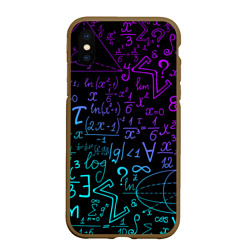Чехол для iPhone XS Max матовый Неоновые формулы neon formulas