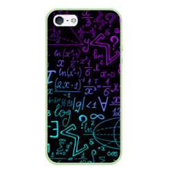 Чехол для iPhone 5/5S матовый Неоновые формулы neon formulas