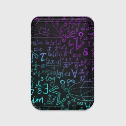 Картхолдер Magsafe магнитный Неоновые формулы neon formulas