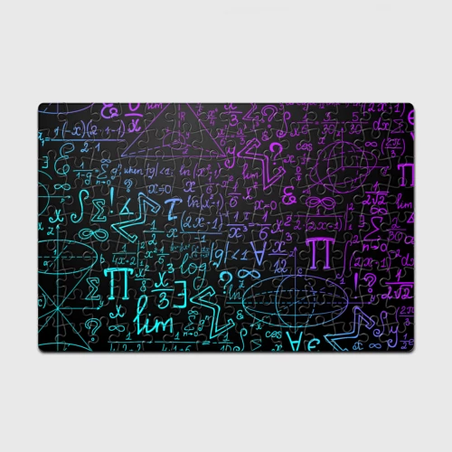 Головоломка Пазл магнитный 126 элементов Неоновые формулы neon formulas