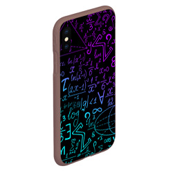 Чехол для iPhone XS Max матовый Неоновые формулы neon formulas - фото 2