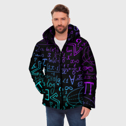 Мужская зимняя куртка 3D Неоновые формулы neon formulas - фото 2