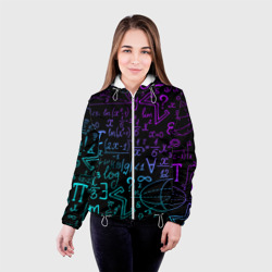 Женская куртка 3D Неоновые формулы neon formulas - фото 2