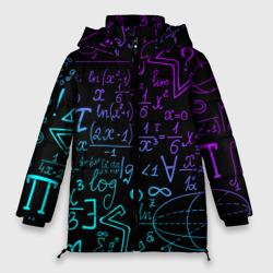 Женская зимняя куртка Oversize Неоновые формулы neon formulas