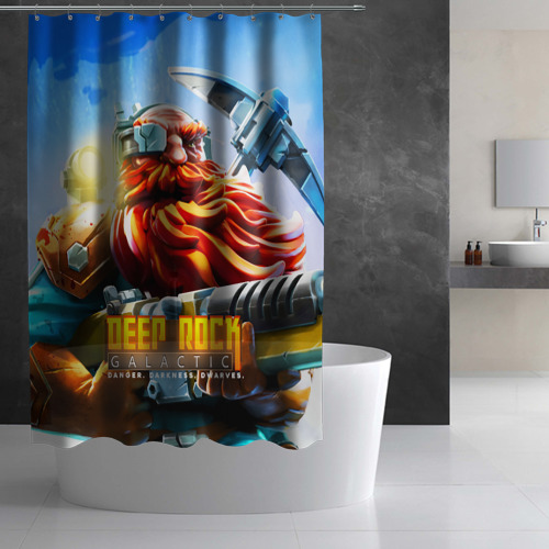 Штора 3D для ванной Deep Rock Galactic The Scout - фото 3