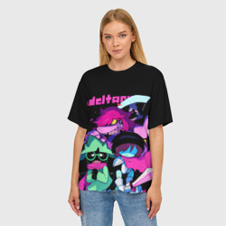 Женская футболка oversize 3D Deltarune Дельта Руна - фото 2