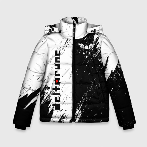 Зимняя куртка для мальчиков 3D Deltarune, цвет светло-серый