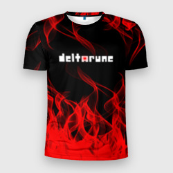 Мужская футболка 3D Slim Deltarune Fire
