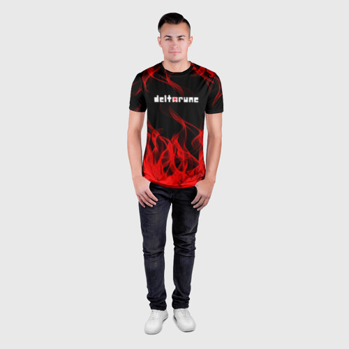 Мужская футболка 3D Slim Deltarune Fire, цвет 3D печать - фото 4