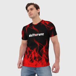 Мужская футболка 3D Deltarune Fire - фото 2