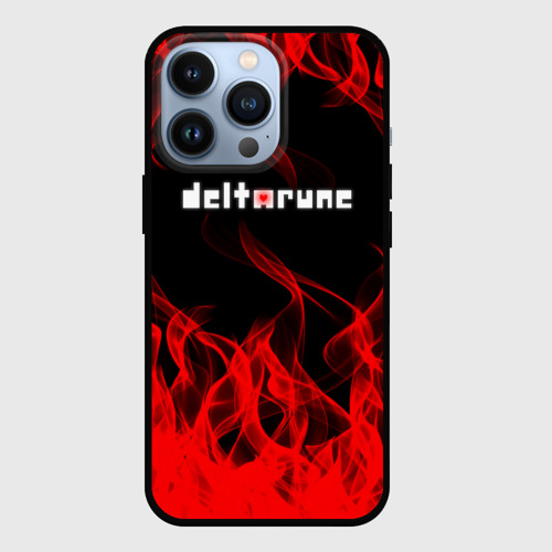 Чехол для iPhone 13 Pro Deltarune Fire, цвет черный