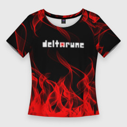 Женская футболка 3D Slim Deltarune Fire