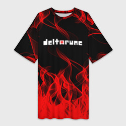 Платье-футболка 3D Deltarune Fire