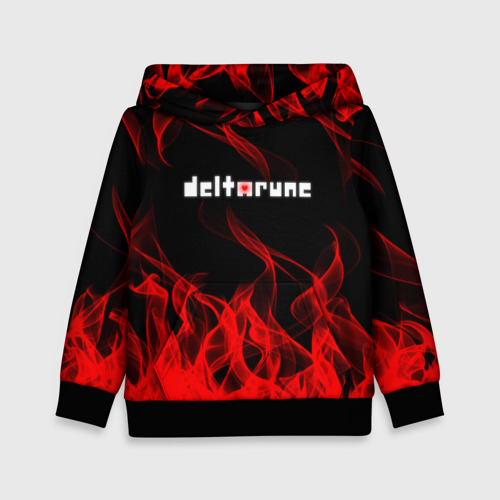 Детская толстовка 3D Deltarune Fire, цвет черный