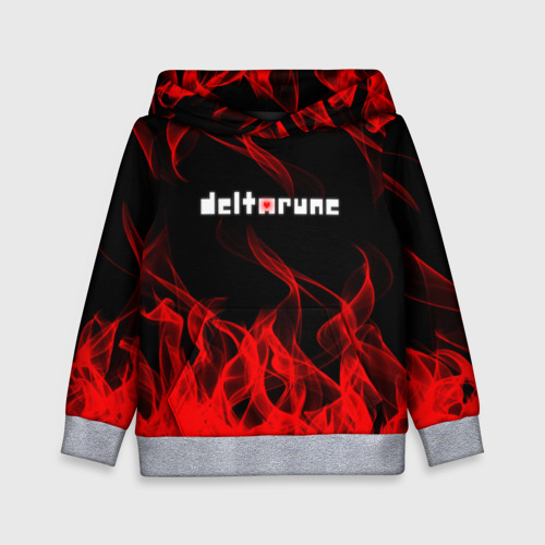 Детская толстовка 3D Deltarune Fire, цвет меланж