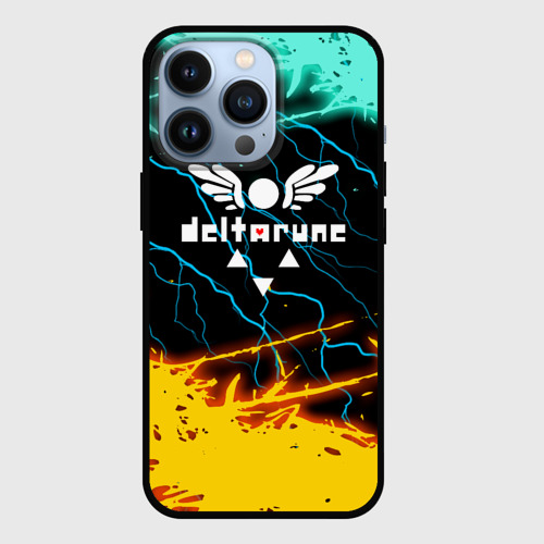 Чехол для iPhone 13 Pro Deltarune Молнии, цвет черный