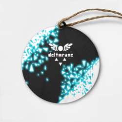 Деревянная игрушка круг Deltarune Neon
