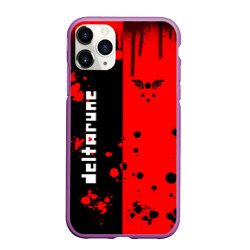 Чехол для iPhone 11 Pro Max матовый Deltarune black & red