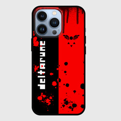 Чехол для iPhone 13 Pro Deltarune black & red