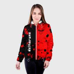 Женская куртка 3D Deltarune black & red - фото 2