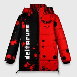 Женская зимняя куртка Oversize Deltarune black & red