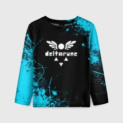 Детский лонгслив 3D Deltarune брызги красок