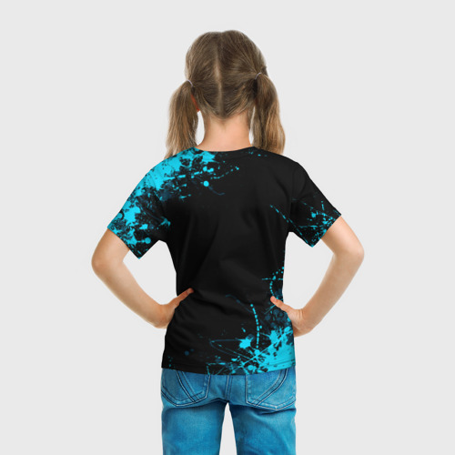 Детская футболка 3D Deltarune брызги красок, цвет 3D печать - фото 6