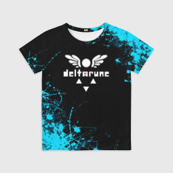 Детская футболка 3D Deltarune брызги красок