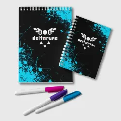 Блокнот Deltarune брызги красок