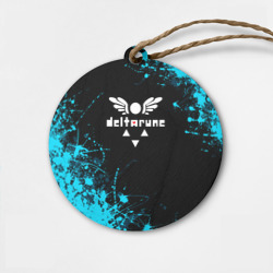 Деревянная игрушка круг Deltarune брызги красок