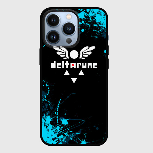 Чехол для iPhone 13 Pro Deltarune брызги красок, цвет черный