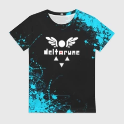 Женская футболка 3D Deltarune брызги красок