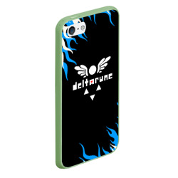 Чехол для iPhone 5/5S матовый [Deltarune] - Нарисованный огонь - фото 2