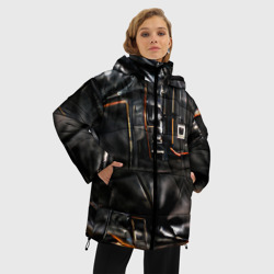 Женская зимняя куртка Oversize Стиль терминатора - фото 2