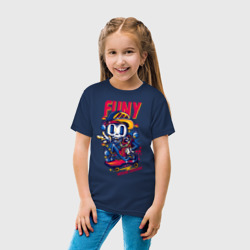 Детская футболка хлопок Смеющийся скелет на скейте - фото 2