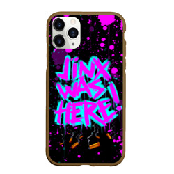 Чехол для iPhone 11 Pro матовый Arcane Аркейн Jinx graffiti