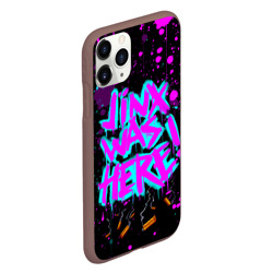 Чехол для iPhone 11 Pro матовый Arcane Аркейн Jinx graffiti - фото 2