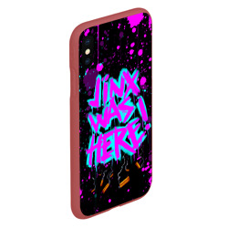 Чехол для iPhone XS Max матовый Arcane Аркейн Jinx graffiti - фото 2