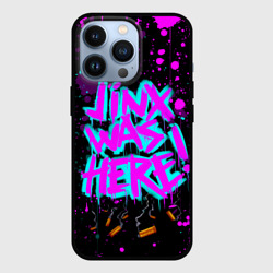 Чехол для iPhone 13 Pro Arcane Аркейн Jinx graffiti