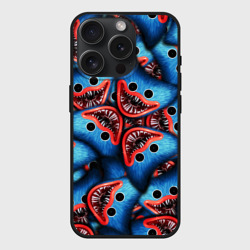 Чехол силиконовый для Apple iPhone 15 Pro матовый Лицо Хаги Ваги, Poppy Playtime