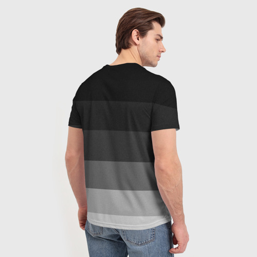 Мужская футболка 3D Skoda, Шкода градиент, цвет 3D печать - фото 4