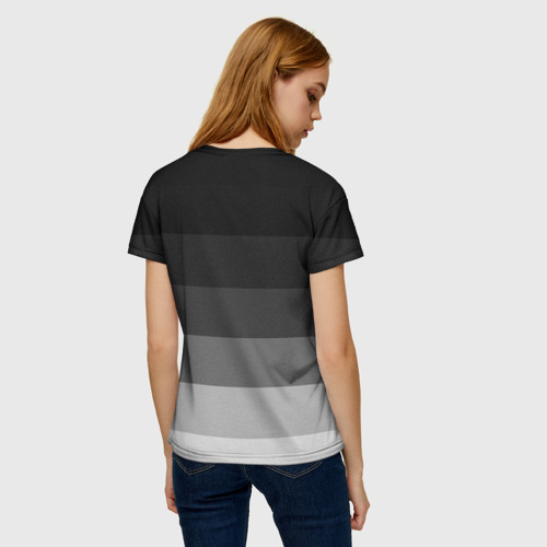 Женская футболка 3D Skoda, Шкода градиент, цвет 3D печать - фото 4