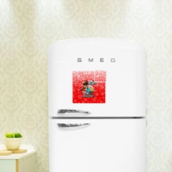 Магнитный плакат 3Х3 Новогодний Майнкрафт - фото 2