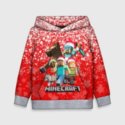 Детская толстовка 3D Новогодний Майнкрафт