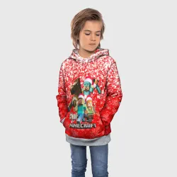 Детская толстовка 3D Новогодний Майнкрафт - фото 2